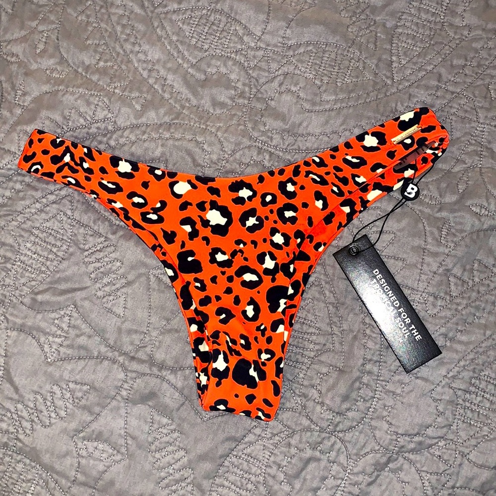 Animal Print Cheeky Bikini Bottom